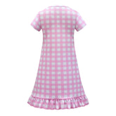 Kids Girls 2023 Barbie Margot Robbie Barbie Cosplay Costume Outfits Halloween Carnival Suit